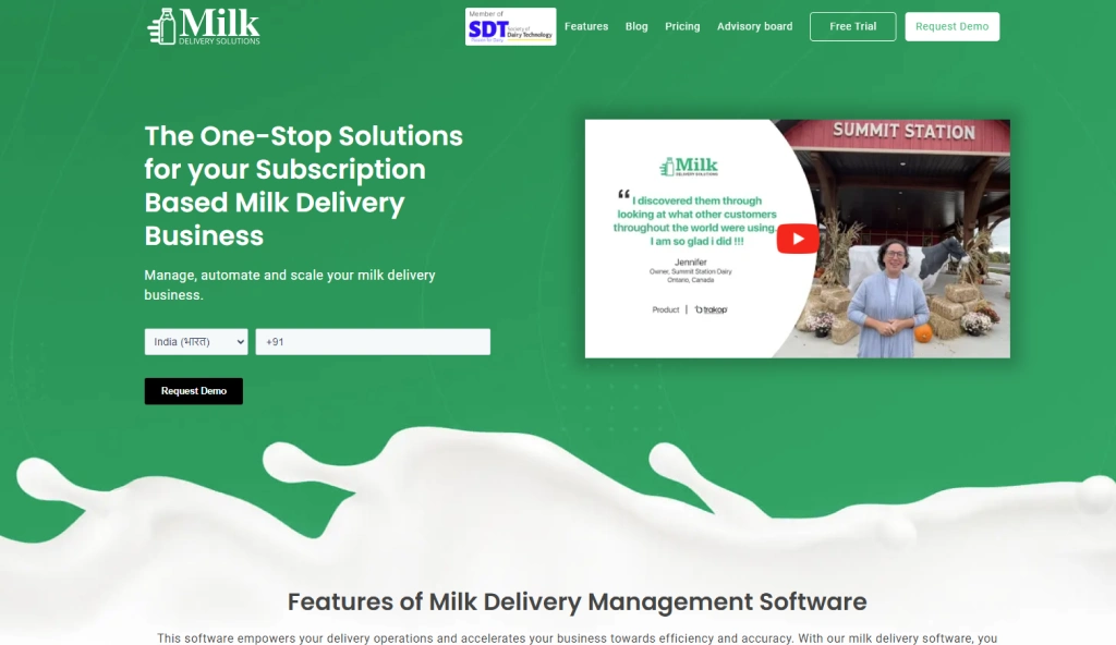 milk delivery solutions, milk delivery software, milk delivery management software